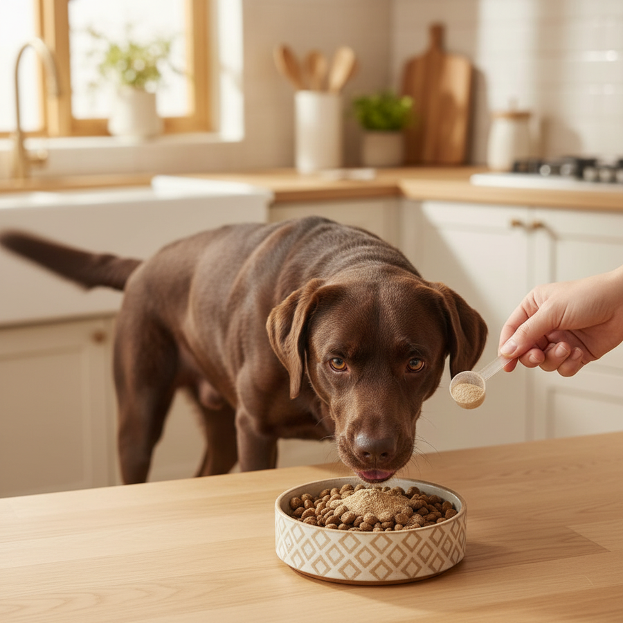 Labrador with Barkin Well supplement