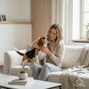 Lena K. with Beagle
