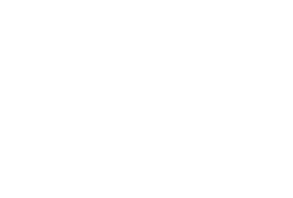 Logo of CloudPaws with a cloud and paw print design on a white background