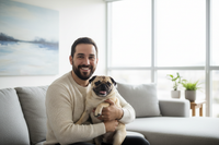 Man with Pug