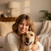 Margaret T. with dog