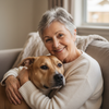 Sandra W. with dog