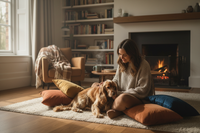 Woman with Spaniel