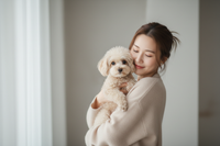 Woman with Toy Poodle